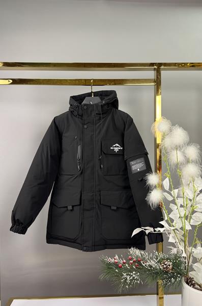 Куртка Delfinka (150-180) 88011 black (зима)