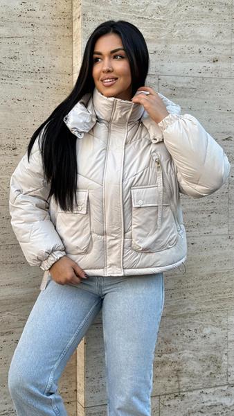 Куртка Katty (M-2XL) 8508 l.grey (зима)