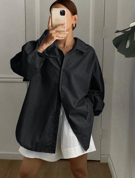 Рубашка Safina (42-52) 743 black (деми)