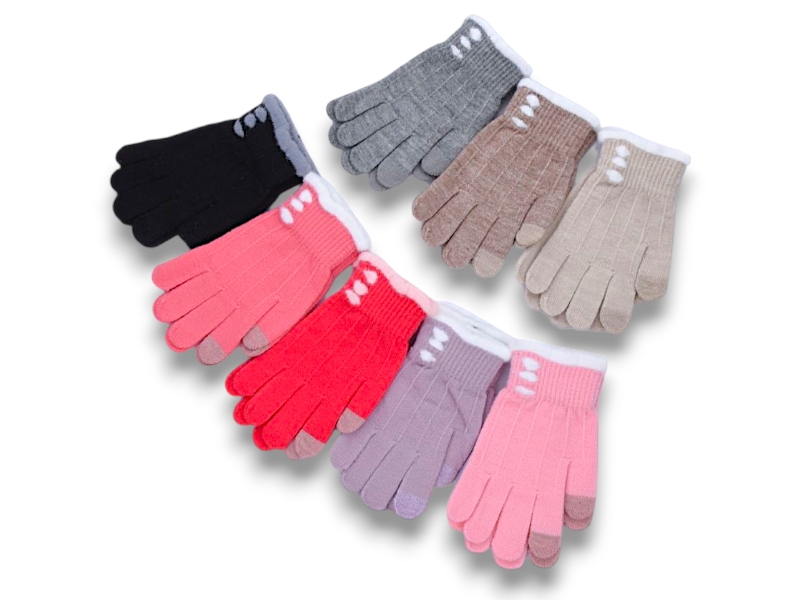 Перчатки KH clothes (5-8) 6103 mix (зима)