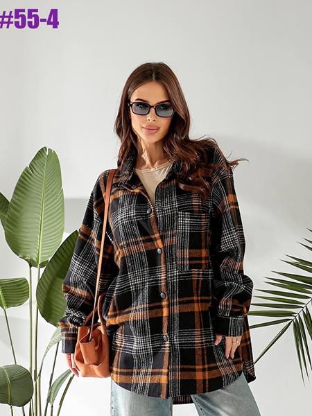 Рубашка BAT (46-56) 55-4 black (деми)