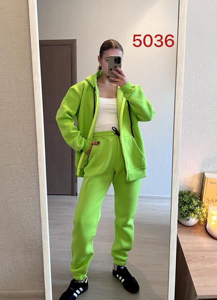 Костюм спорт FSN (52-58) 5036 l.green (зима)