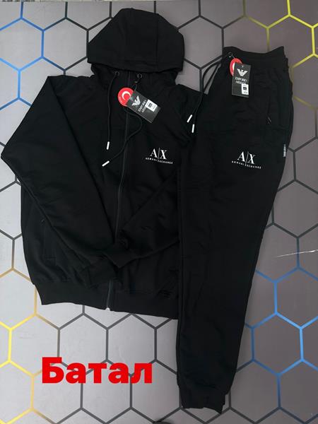 Костюм спорт Alex Clothes (2XL-6XL) 4831 black (деми)