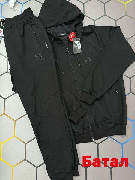 Костюм спорт Alex Clothes (2XL-6XL) 4857 black (деми)