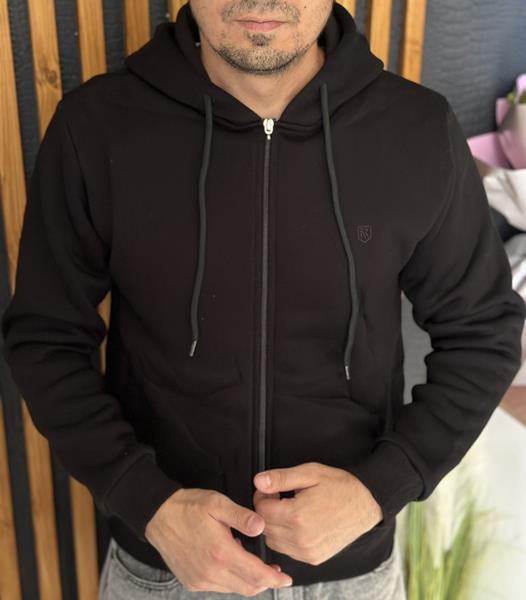 Кофта спорт Nik (M-2XL) 56621 black (зима)