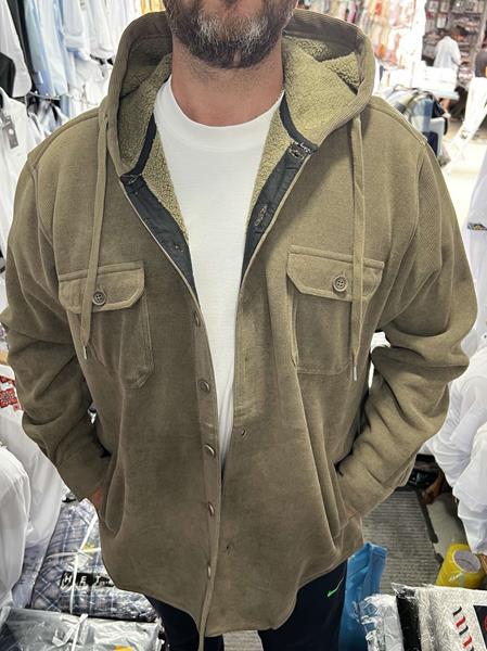 Рубашка Nik (XL-5XL) 56624 khaki (зима)