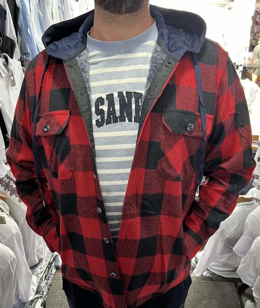 Рубашка Nik (XL-5XL) 56626 red (зима)