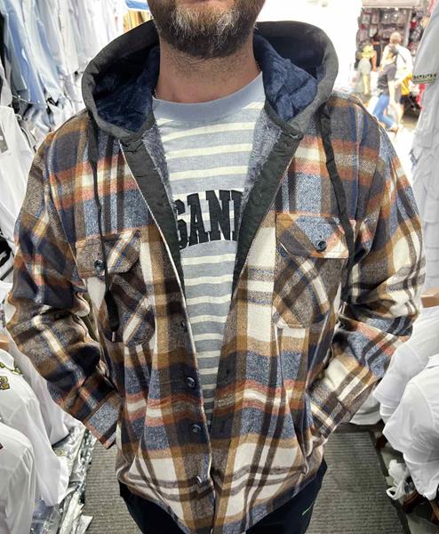 Рубашка Nik (XL-5XL) 56627 beige (зима)