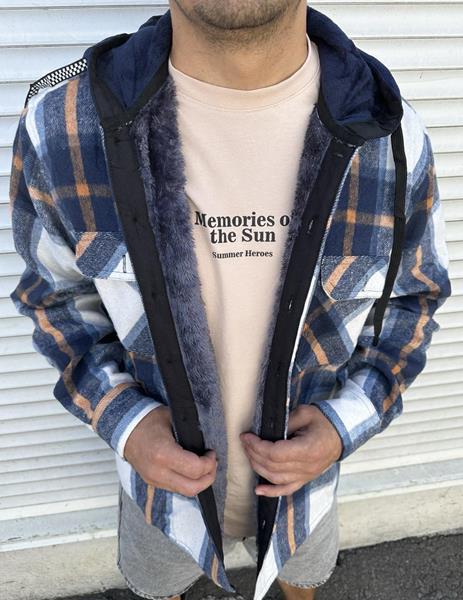 Рубашка Nik (XL-5XL) 56629 blue (зима)