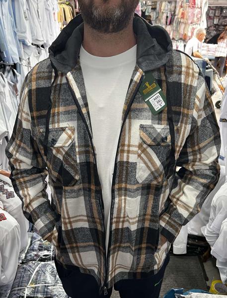 Рубашка Nik (XL-5XL) A691 beige (зима)