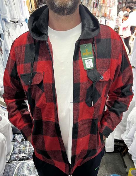 Рубашка Nik (XL-5XL) A691 red (зима)