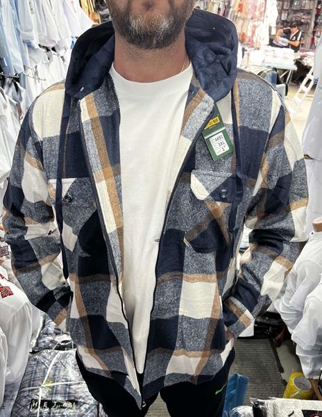 Рубашка Nik (XL-5XL) A691-1 blue (зима)