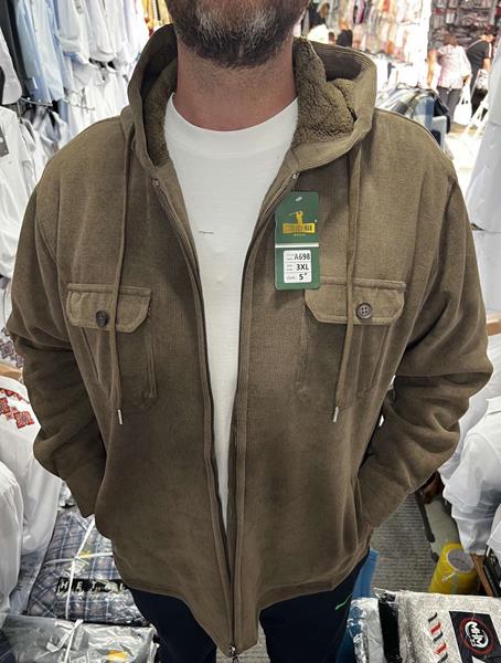 Рубашка Nik (XL-5XL) A698 beige (зима)