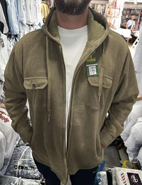 Рубашка Nik (XL-5XL) A698 khaki (зима)