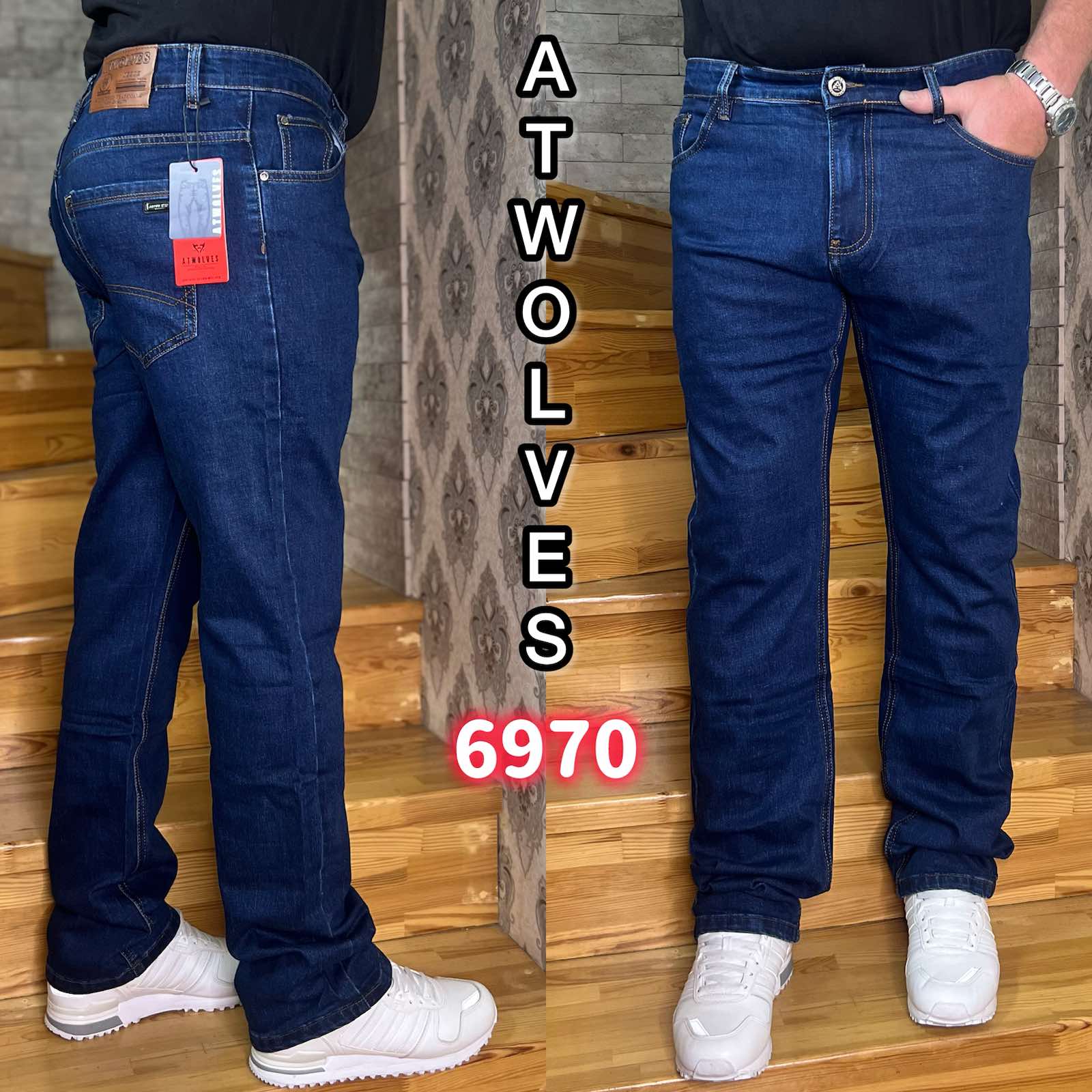 Джинсы God Baron (34-38) 6970 blue (деми)