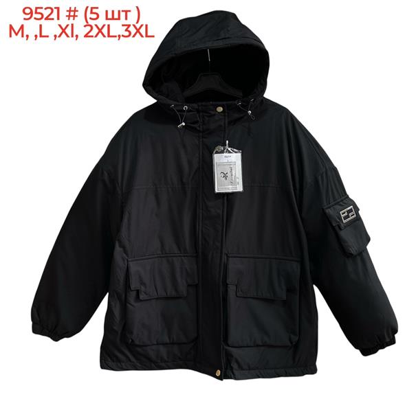 Куртка Katty (M-3XL) 9521 black (зима)