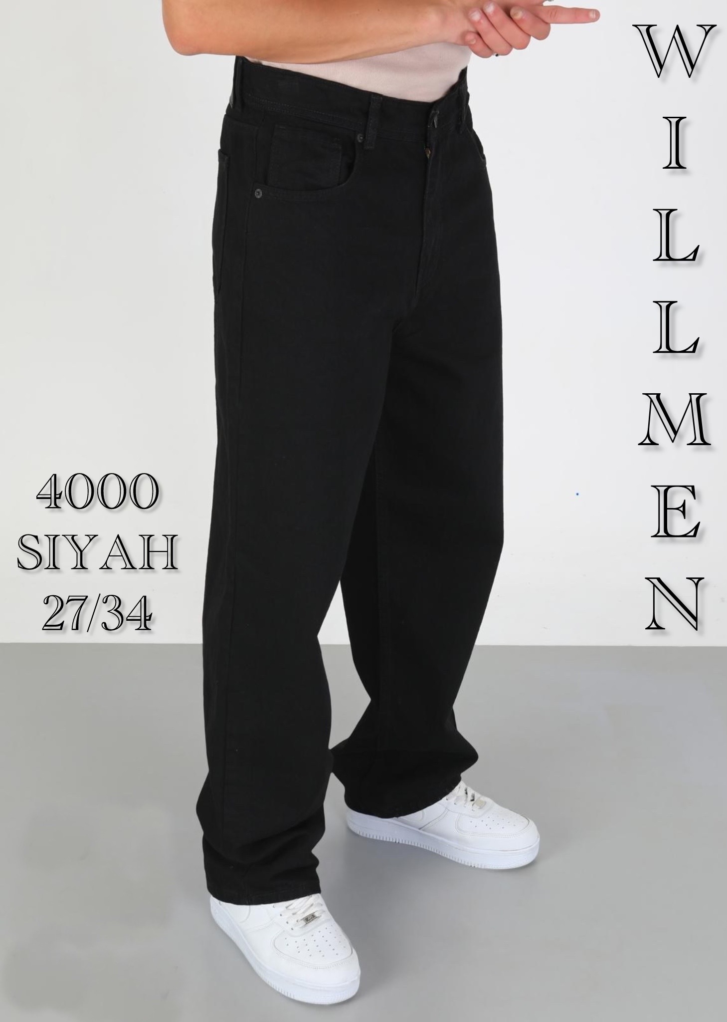 Джинсы God Baron (27-34) 4000 black (деми)