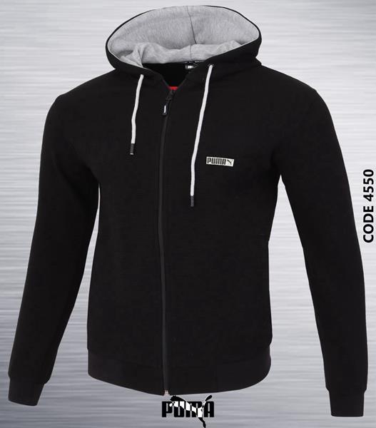 Кофта спорт AZT (S-2XL) 4550 black (деми)