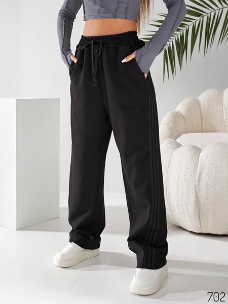 Штаны спорт Loren (42-52) 702 black (деми)