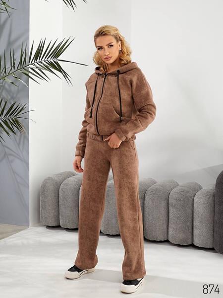 Костюм спорт Loren (40-54) 874 brown (зима)