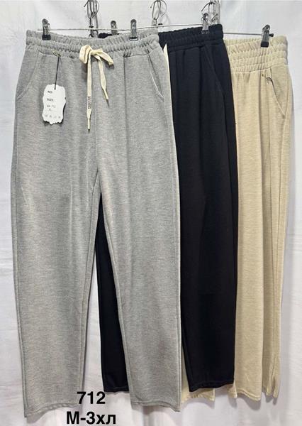 Штаны спорт Minh (M-3XL) 712 black (деми)