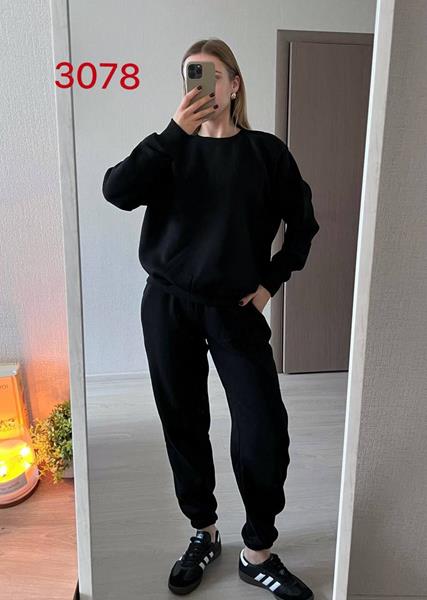 Костюм спорт FSN (42-48) 3078 black (зима)