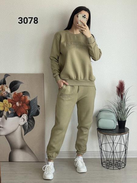 Костюм спорт FSN (42-48) 3078 khaki (зима)