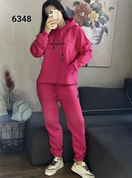 Костюм спорт FSN (48-52) 6348 pink (зима)