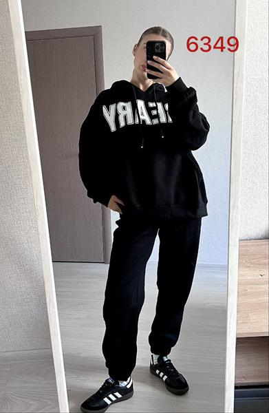 Костюм спорт FSN (46-52) 6349 black (зима)