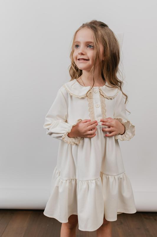 Платье Moda school (92-116) 7309-1 white (деми)