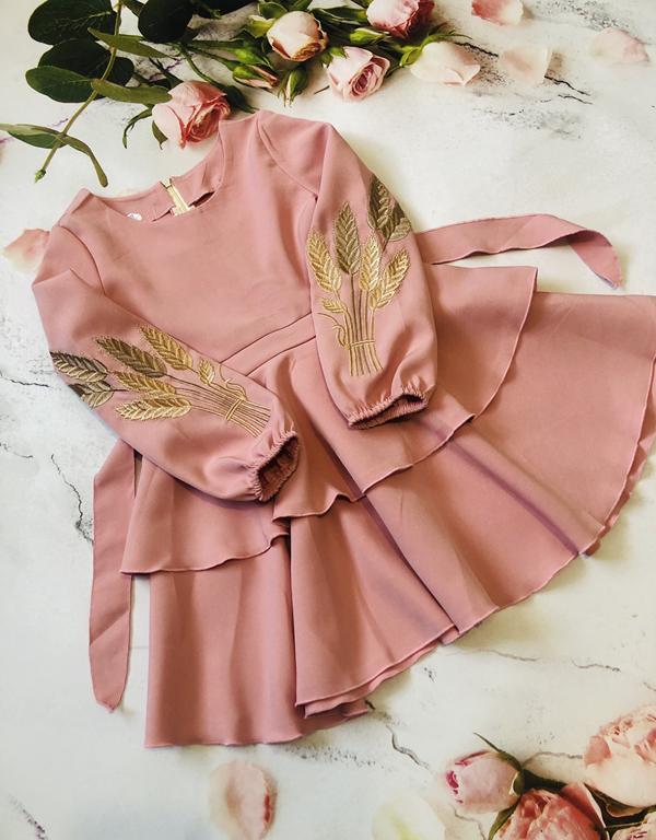 Платье Moda school (110-128) M167 peach (деми)