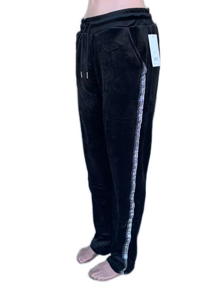 Штаны спорт ALIA (48-54) 3135 black мех (зима)