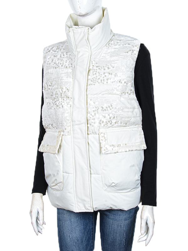 Жилетка Obuv OK2 (M-2XL) 01 (11959) milky (деми)