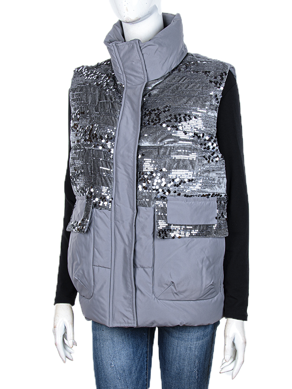 Жилетка Obuv OK2 (M-2XL) 01 (11959) grey (деми)
