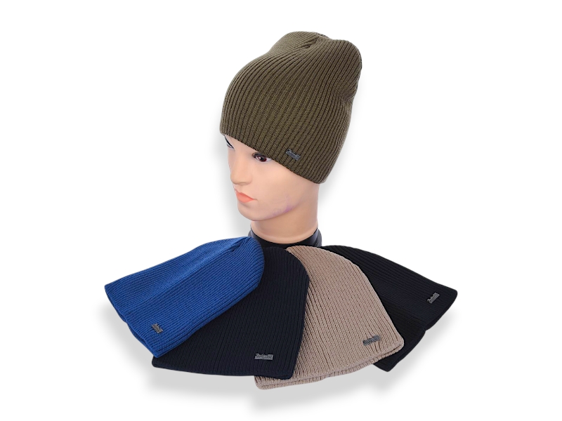 Шапка Angelica (54-58) SP003-8 подвійна mix (деми)