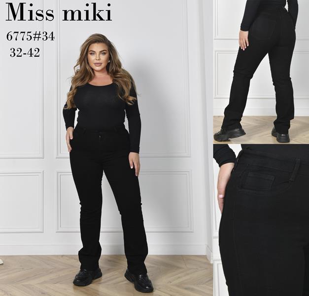 Джинсы Basanjiu (32-42) 6775 black (деми)