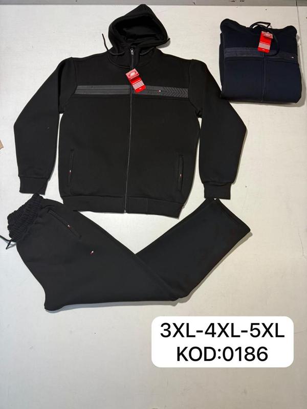 Костюм спорт Vip Stendo (3XL-5XL) 0189 black (зима)