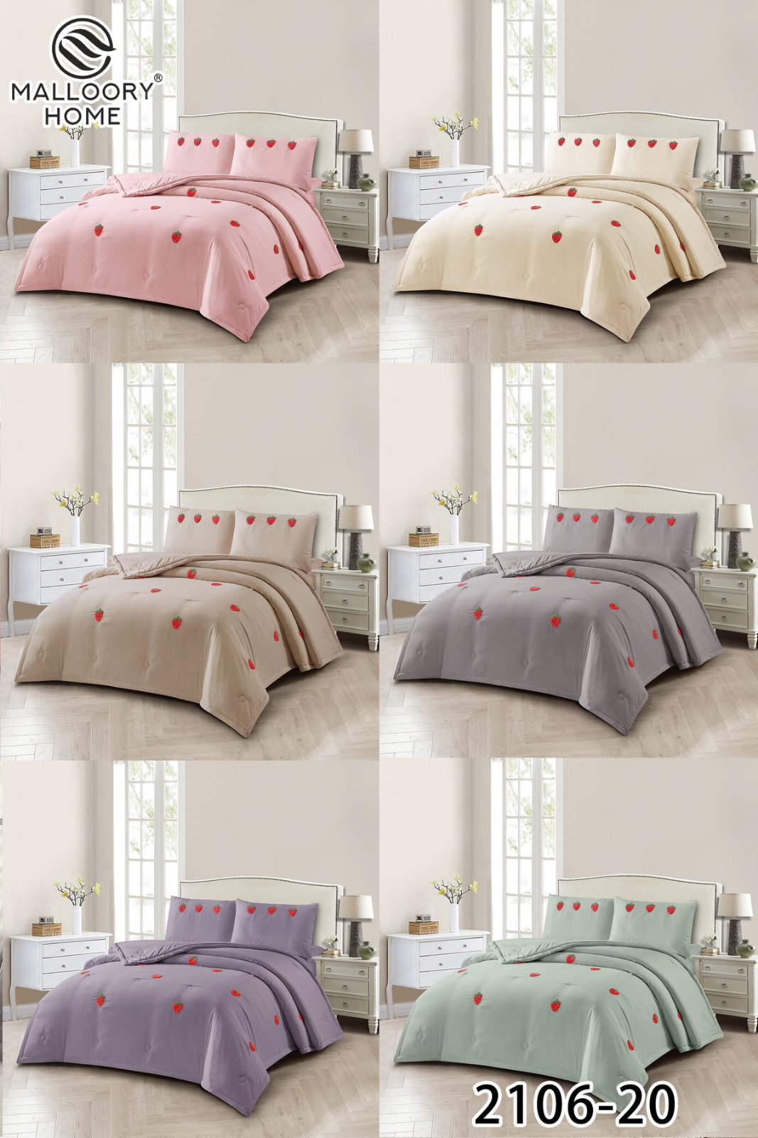 Постельное белье Mallory (200*230) 2106-20 (деми)