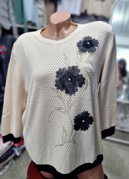 Свитер Julia (50-52) JL5 l.beige (деми)