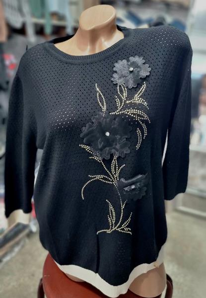 Свитер Julia (50-52) JL6 black (деми)