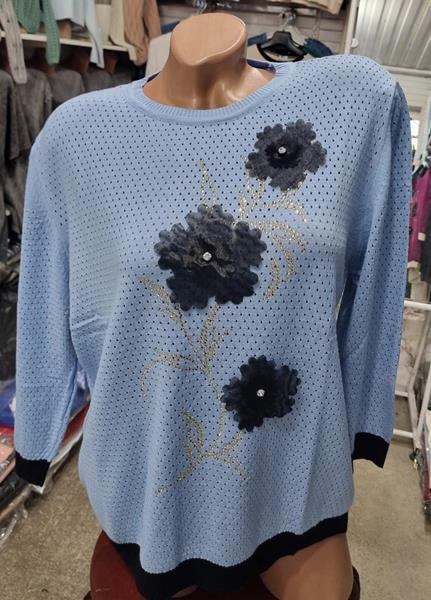 Свитер Julia (50-52) JL7 l.blue (деми)