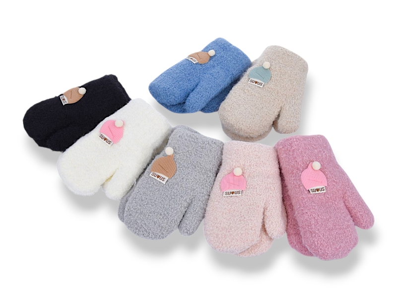 Варежки KH clothes (1-3) 5213 mix (зима)