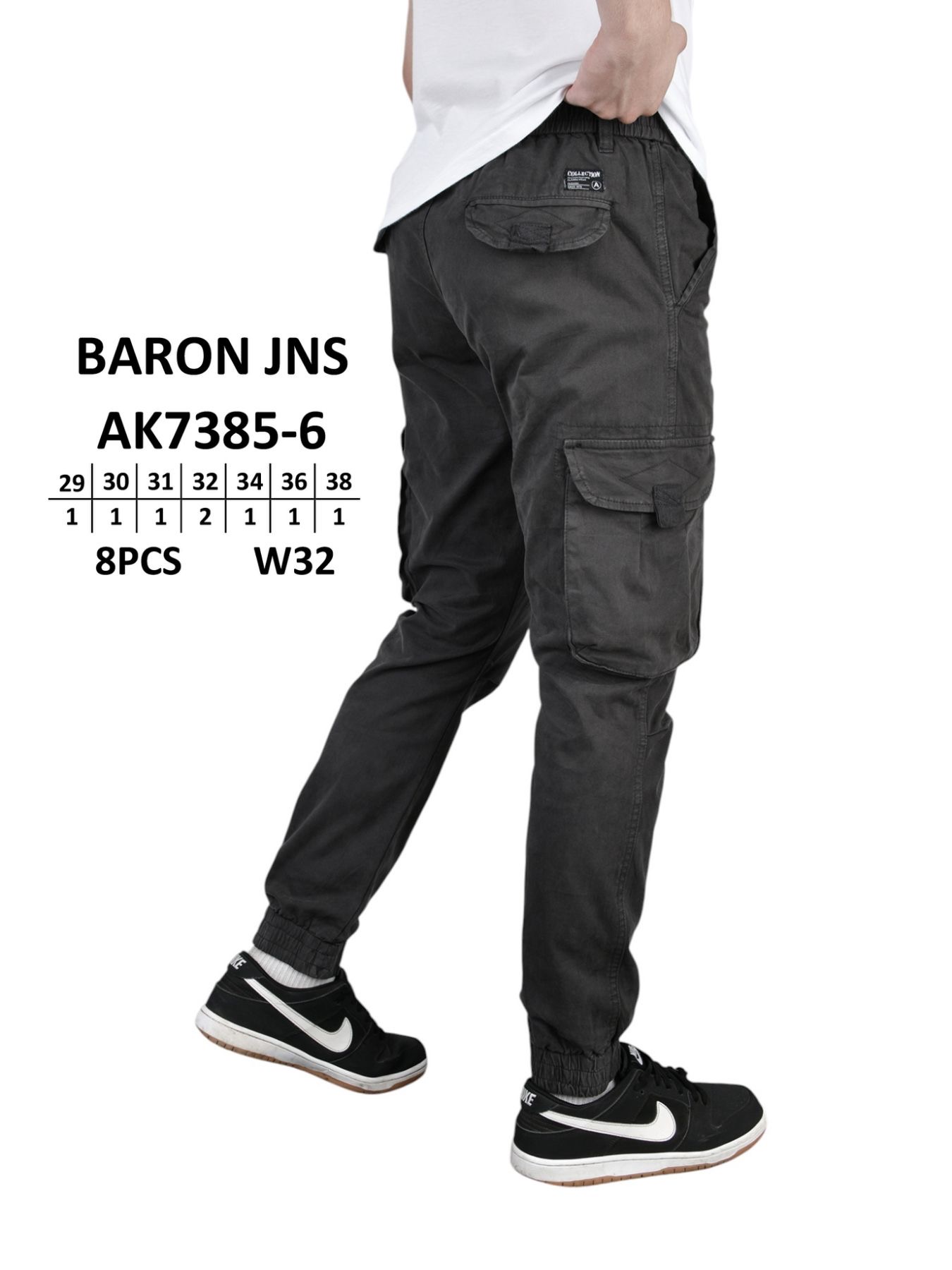 Джинсы God Baron (29-38) AK7385-6 black (деми)