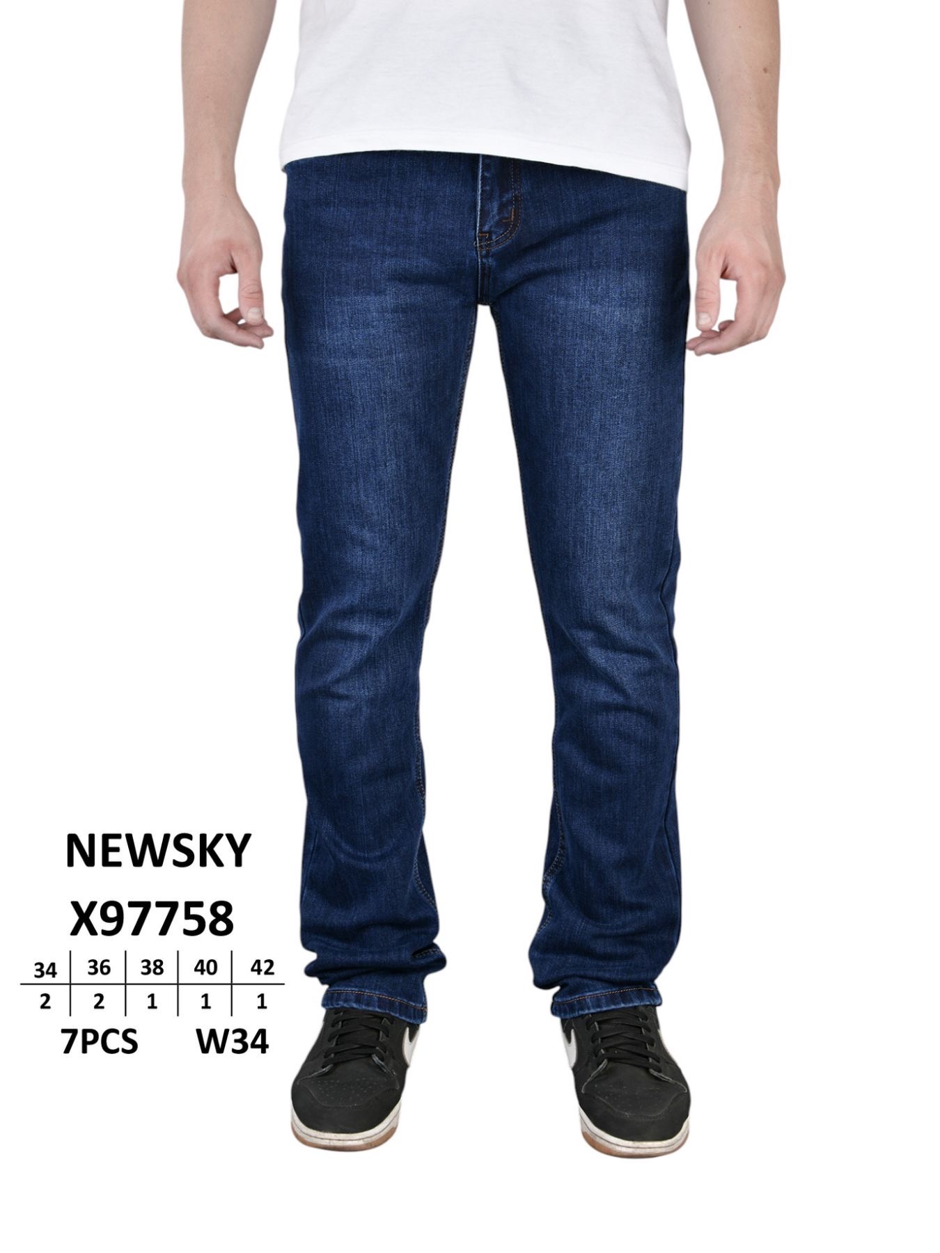 Джинсы God Baron (34-42) X97758 blue (деми)