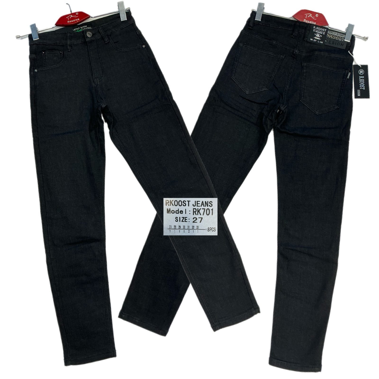 Джинсы God Baron (27-33) RK701 black (деми)