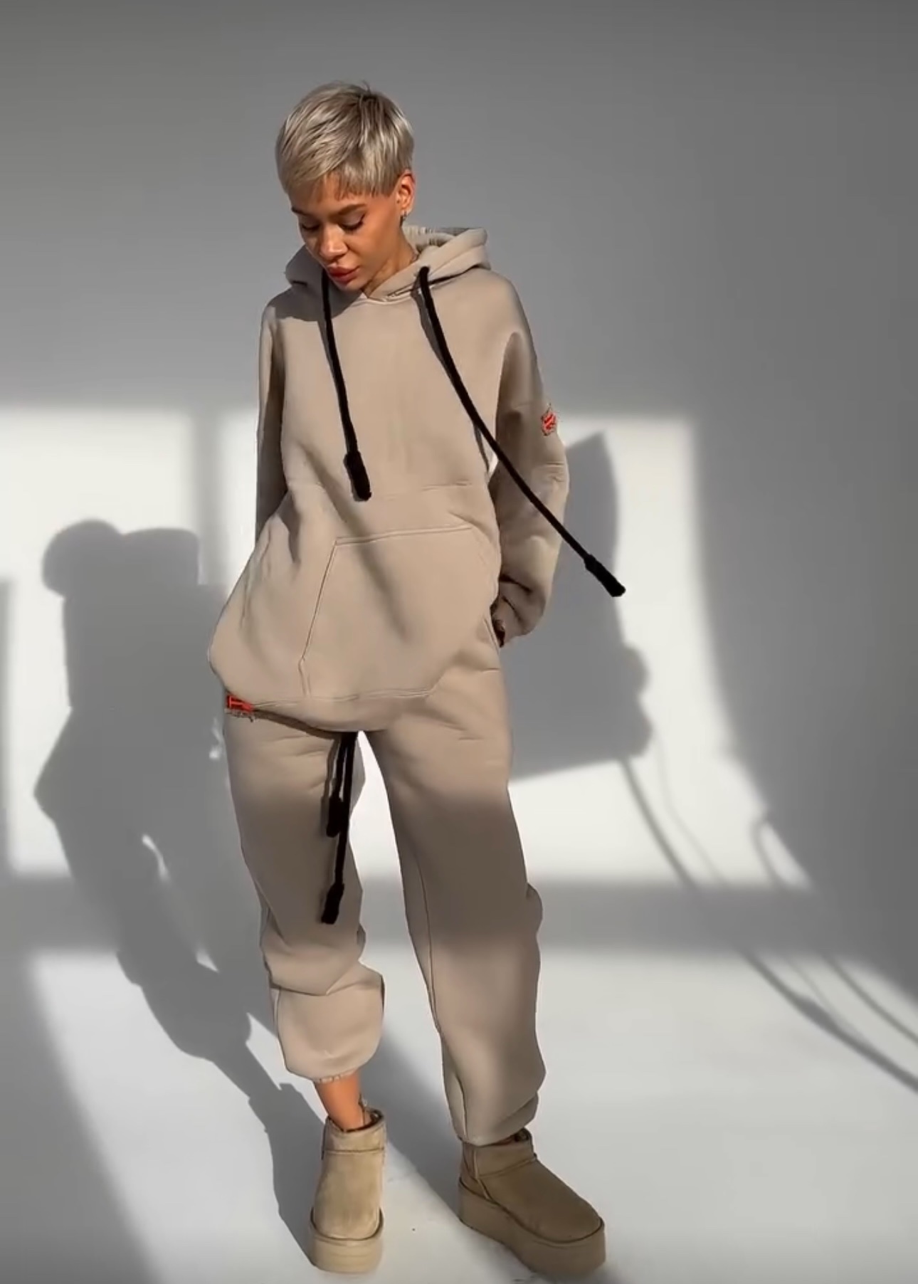 Костюм спорт Aidin-шик шок (46-50) 810 beige (деми)