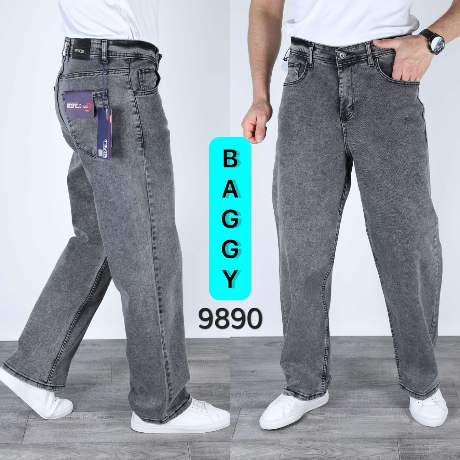 Джинсы God Baron (28-34) 9890 grey (деми)