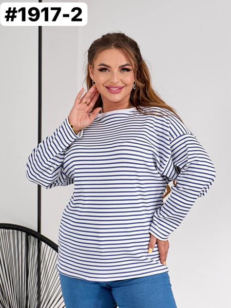 Свитер BAT (52-56) 1917-2 white-blue (деми)