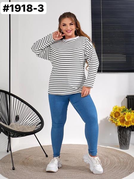 Свитер BAT (58-62) 1918-3 white-black (деми)