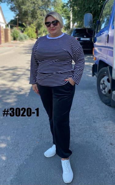 Штаны спорт BAT (54-60) 3020-1 black (деми)